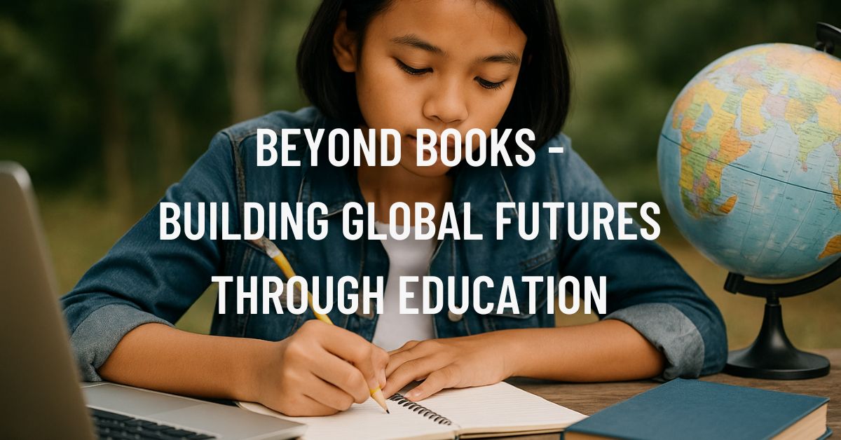 Young student studying with globe symbolizing guidance from Study Abroad Consultants in Kochi.